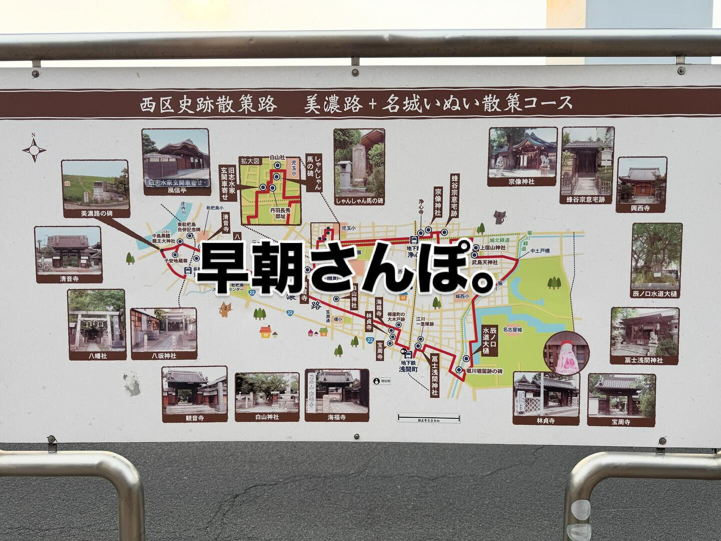 早朝に散歩するのは気持ち良いですね